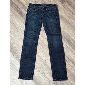 American Eagle Outfitters Womens‎ Skinny Stretch Jeans Dark Wash Size 4